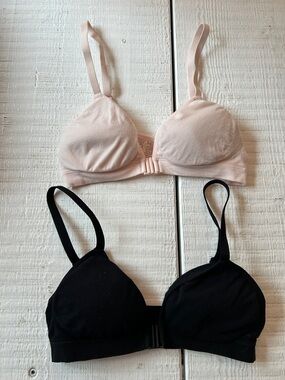 BOODY Wireless Everyday Bra Set of 2 in Light Pink and Black